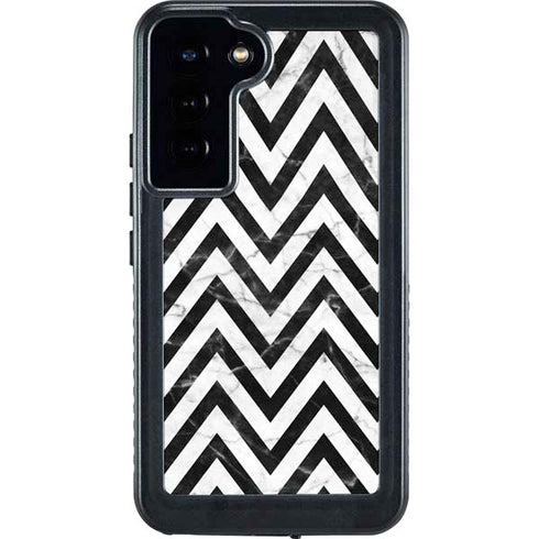 Chevron Marble Galaxy S24 Plus Waterproof Case